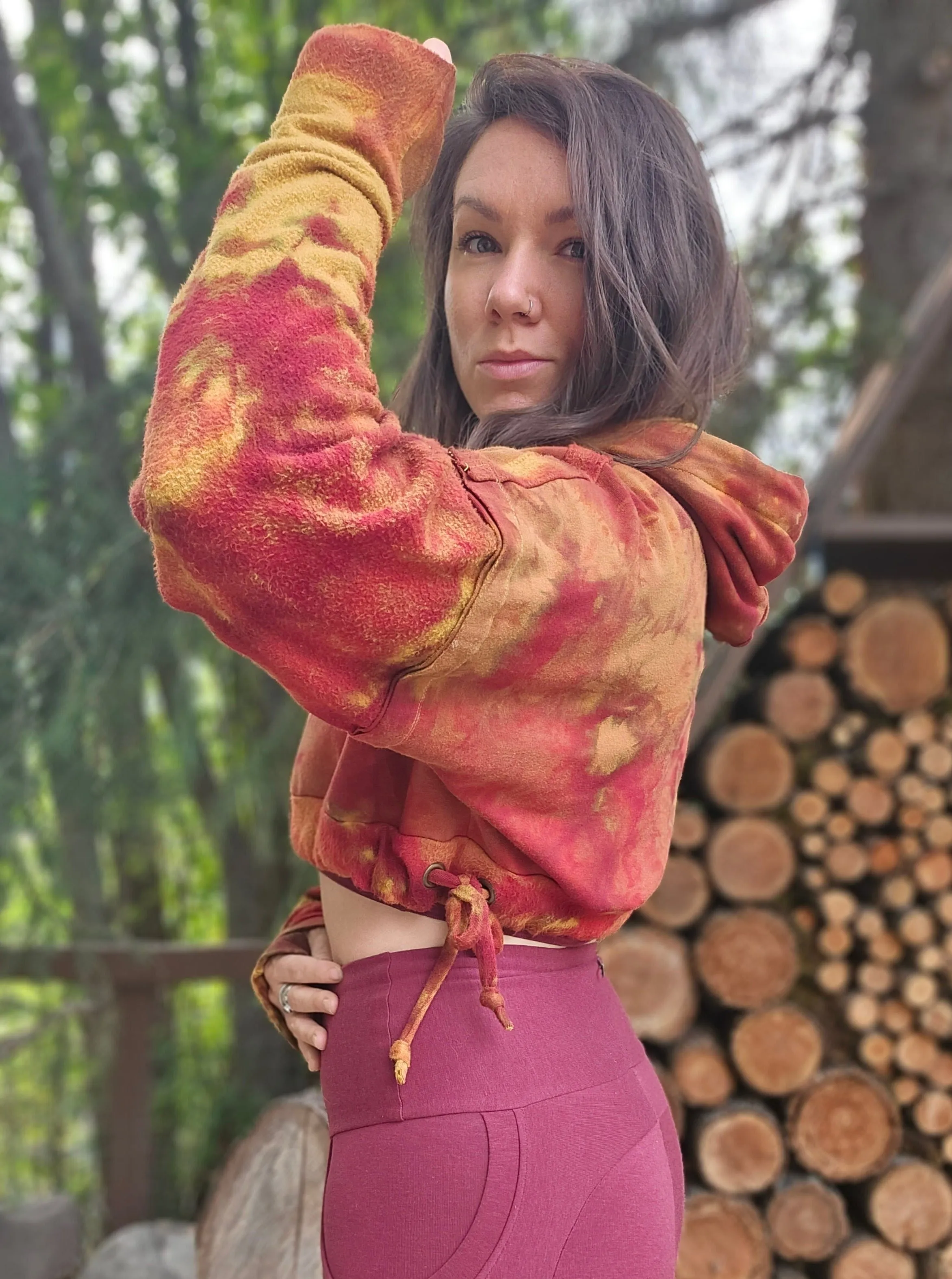 Limited Edition Hemlock Cropped Hoodie sold by Love Tree product image thumbnail 4