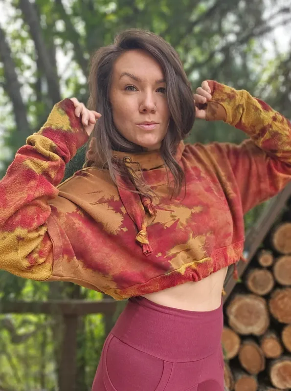 Limited Edition Hemlock Cropped Hoodie sold by Love Tree