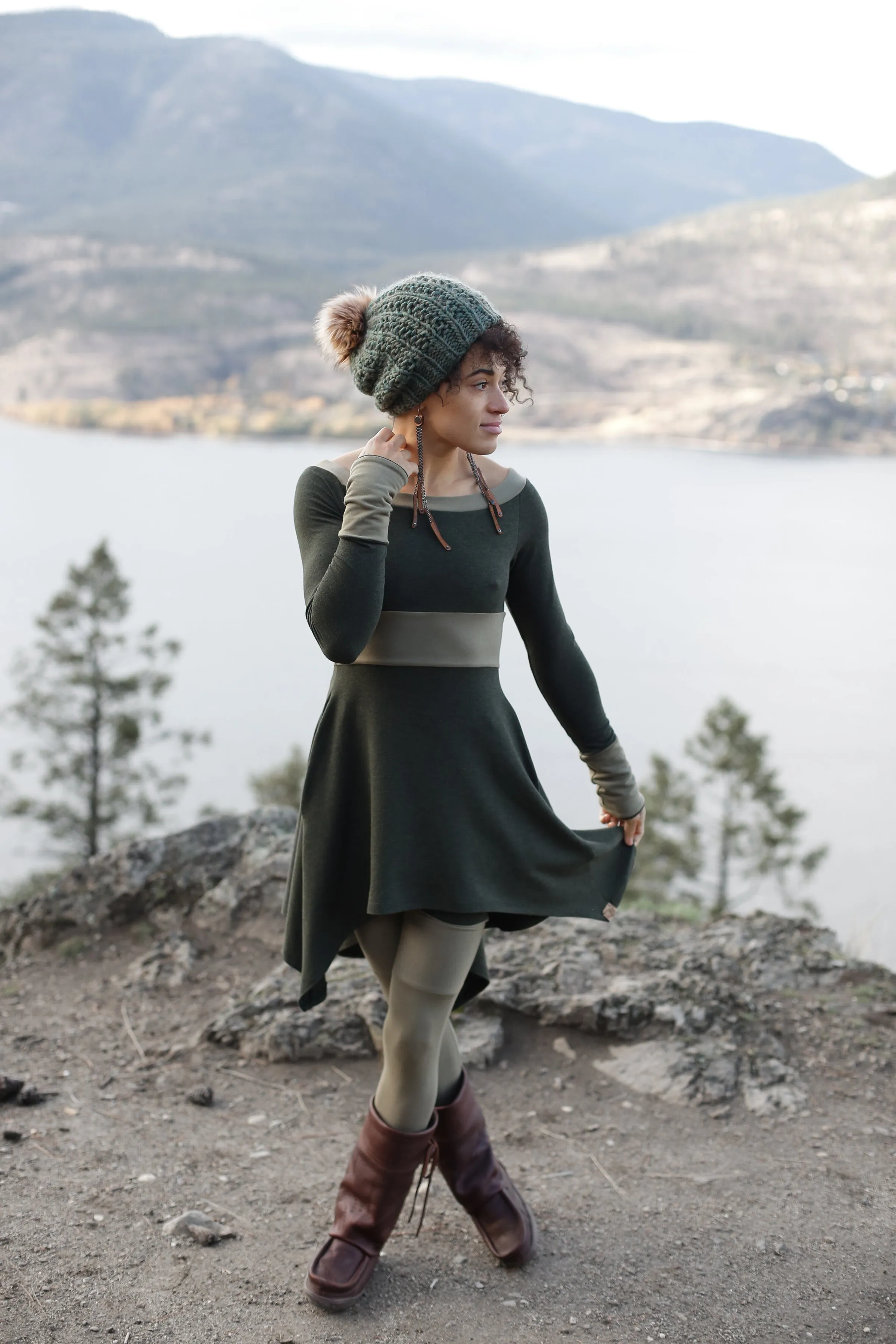 Long Sleeve Rosewood Dress sold by Love Tree product image thumbnail 3