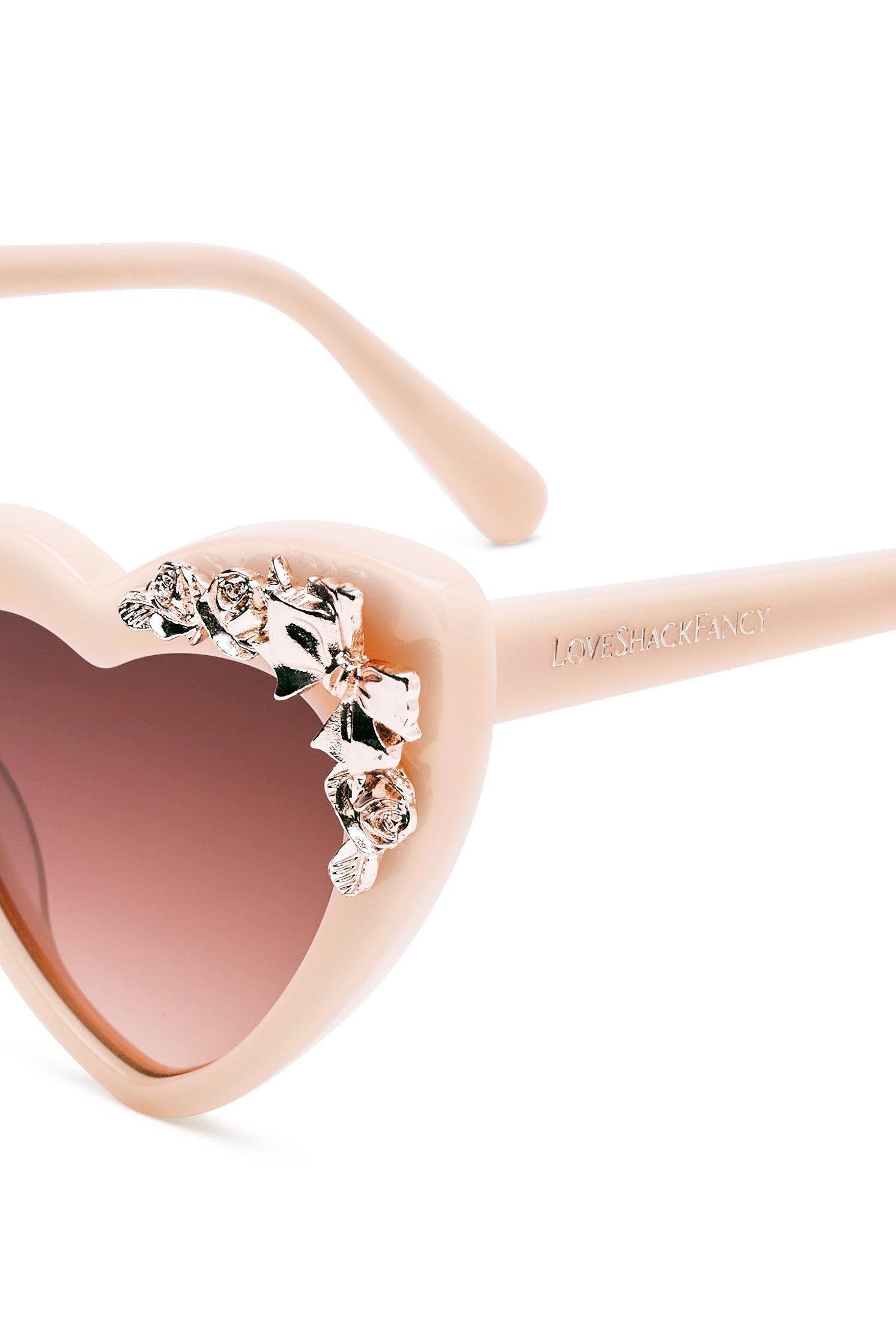 Amalia Heart Sunglasses sold by LoveShackFancy product image thumbnail 4