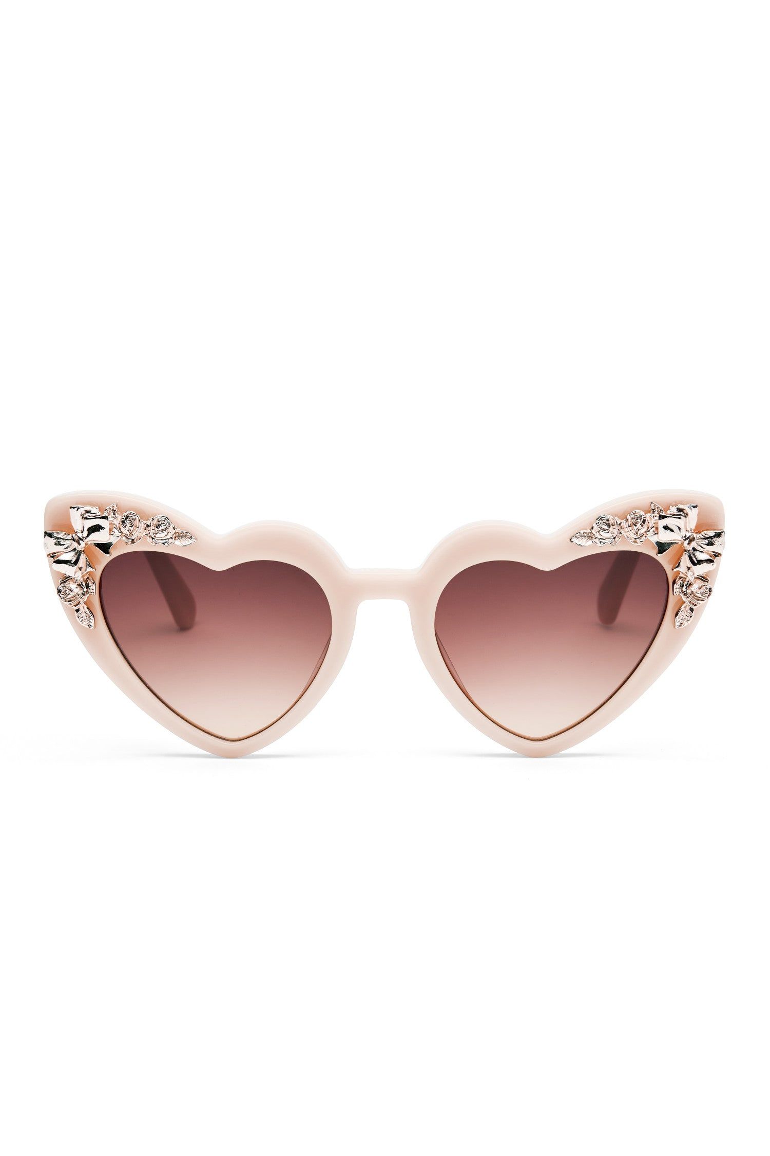 Amalia Heart Sunglasses sold by LoveShackFancy