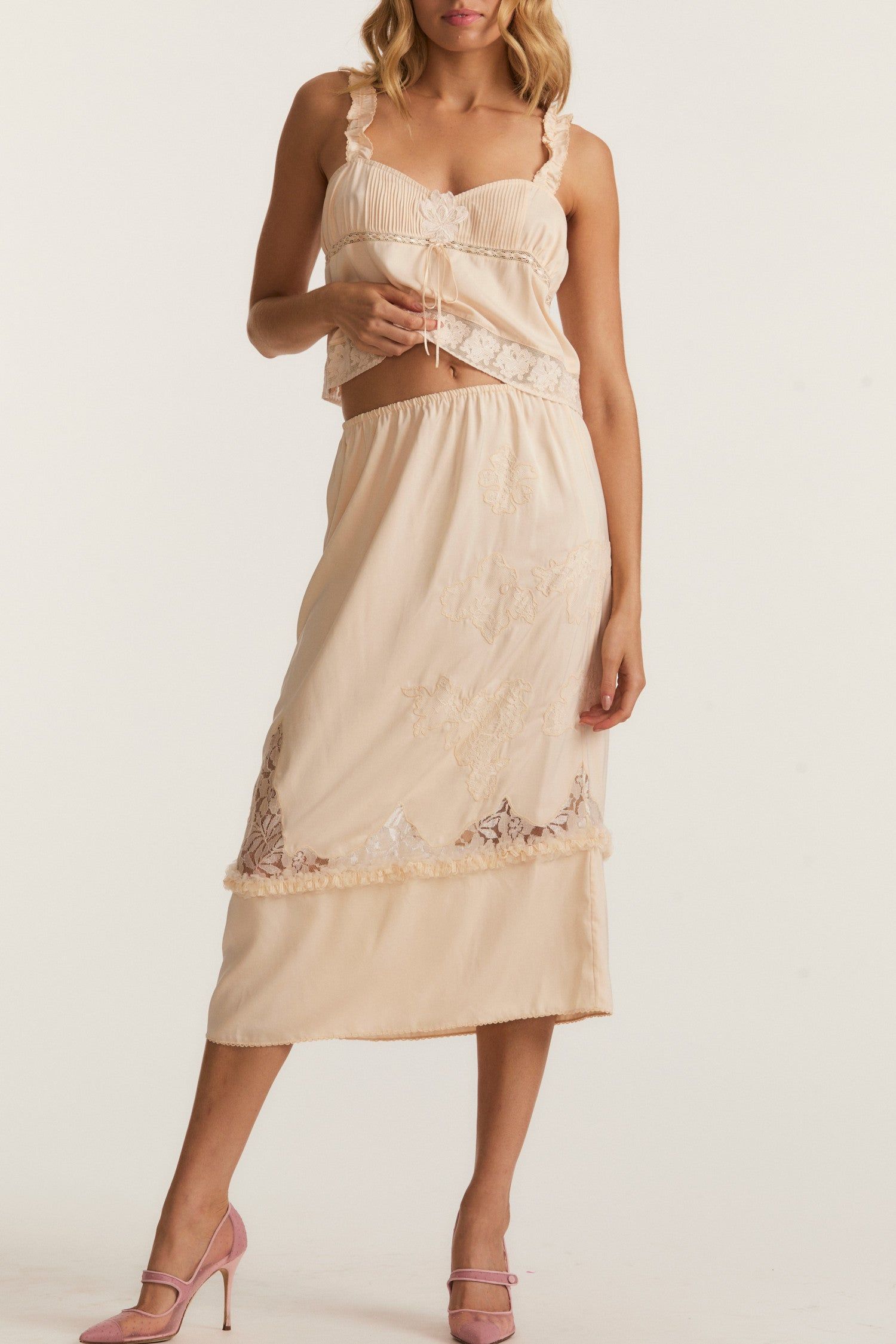 Fayette Skirt sold by LoveShackFancy