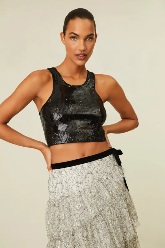 Malla Crop Tank made by LoveShackFancy