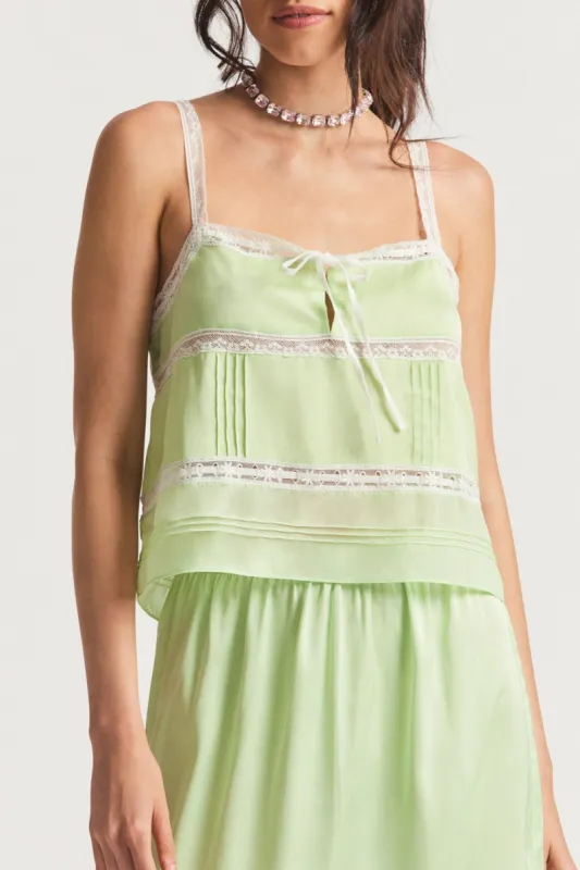 Sunny Cami - LIME sold by LoveShackFancy