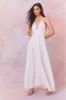 Love Halter Maxi Dress- IRIDESCENT SLATE sold by LoveShackFancy