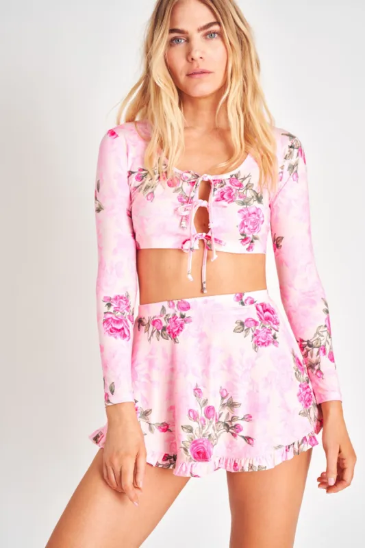 Chyanne Swim Skirt sold by LoveShackFancy