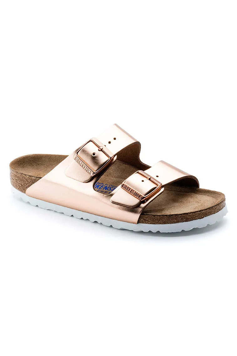 Birkenstock Arizona Metalic Two-Strap Sandal sold by LoveShackFancy