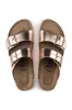 Birkenstock Arizona Metalic Two-Strap Sandal sold by LoveShackFancy
