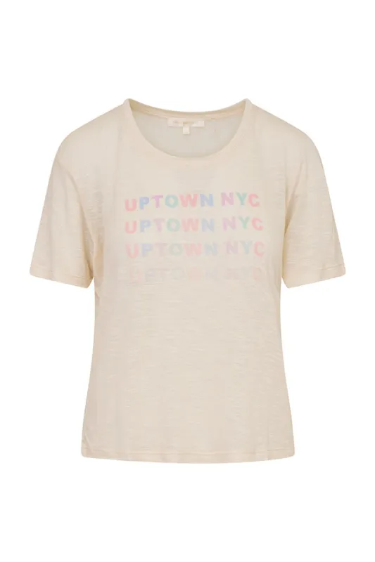 Calix City Tee- CREAM UPTOWN NYC sold by LoveShackFancy