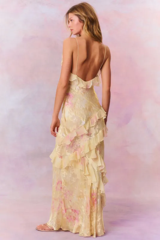 rialto floral chiffon maxi dress dupe Dresses Similar to The Rialto Maxi Dress