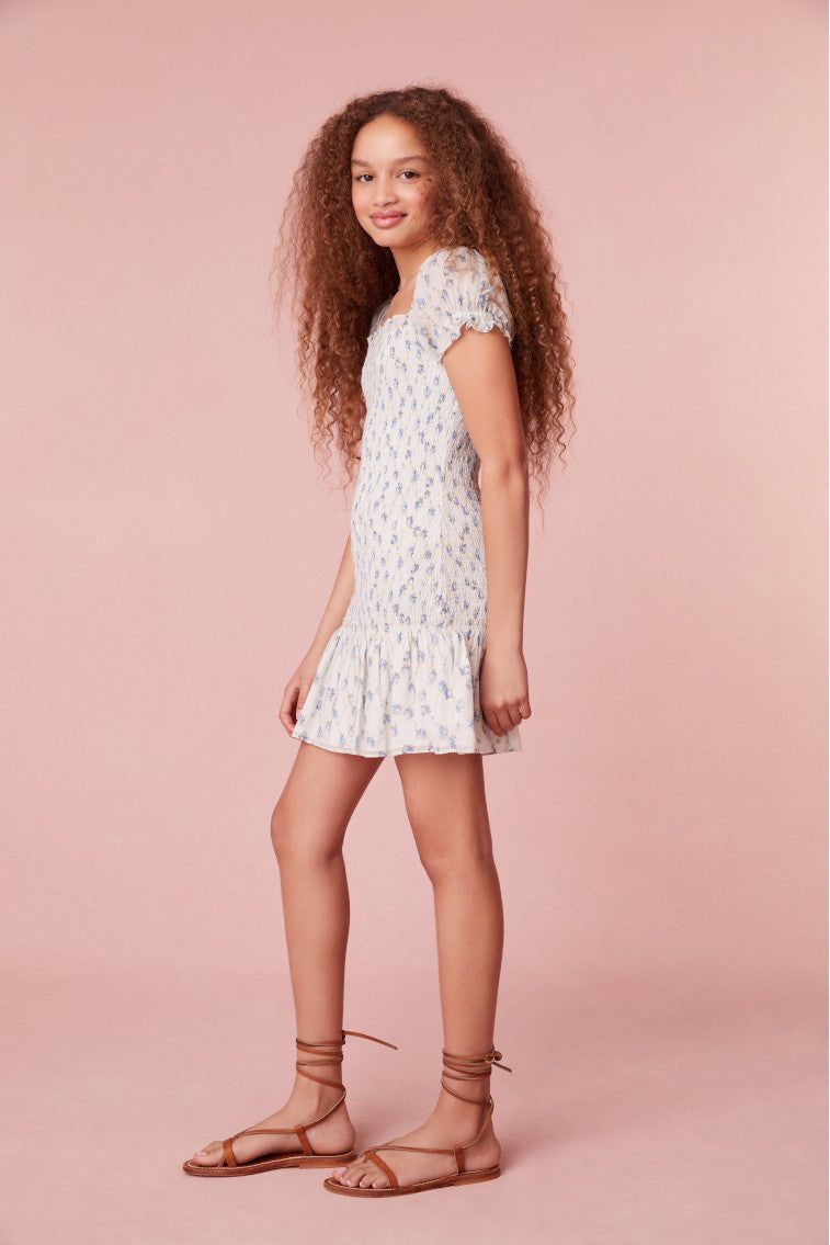 Girls Mosa Cotton Floral Dress- ANGEL FALLS sold by LoveShackFancy product image thumbnail 3