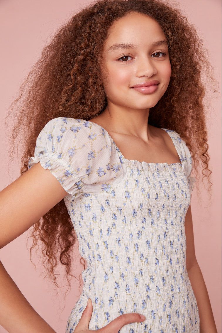 Girls Mosa Cotton Floral Dress- ANGEL FALLS sold by LoveShackFancy product image thumbnail 2