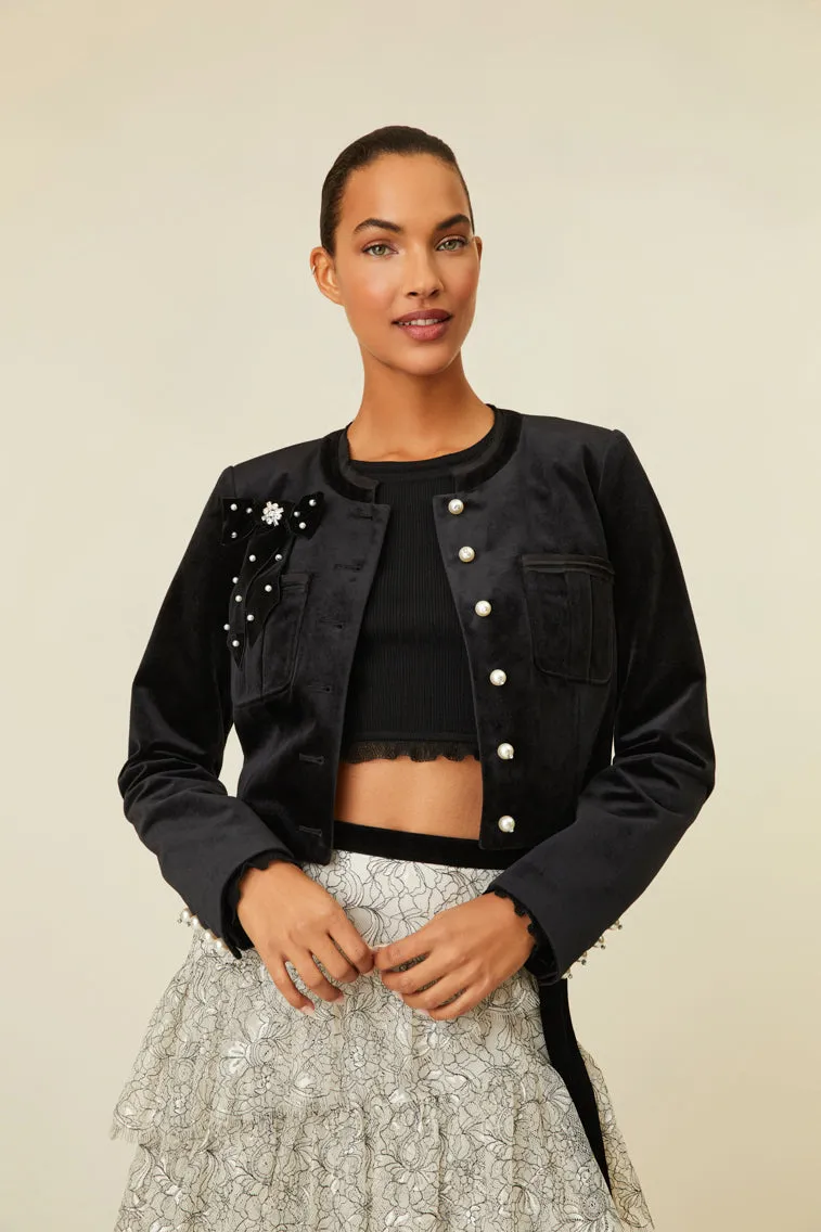 Clarkson Crop Jacket sold by LoveShackFancy product image thumbnail 3