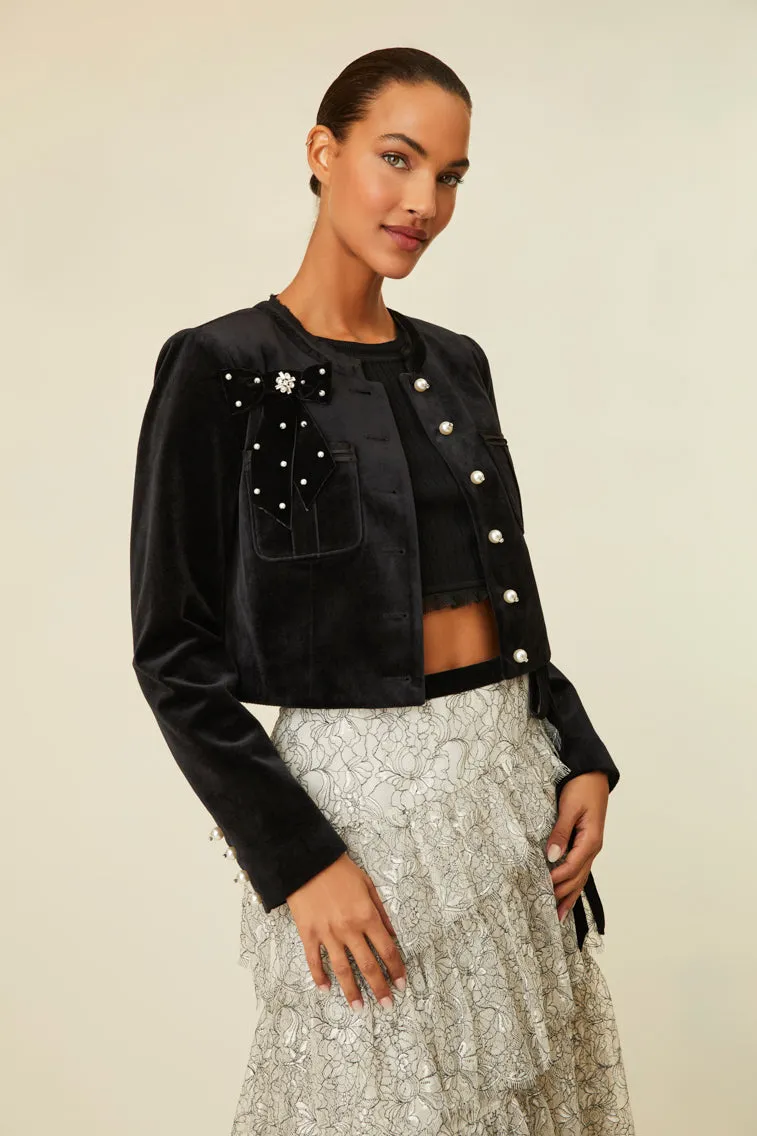 Clarkson Crop Jacket sold by LoveShackFancy product image thumbnail 4