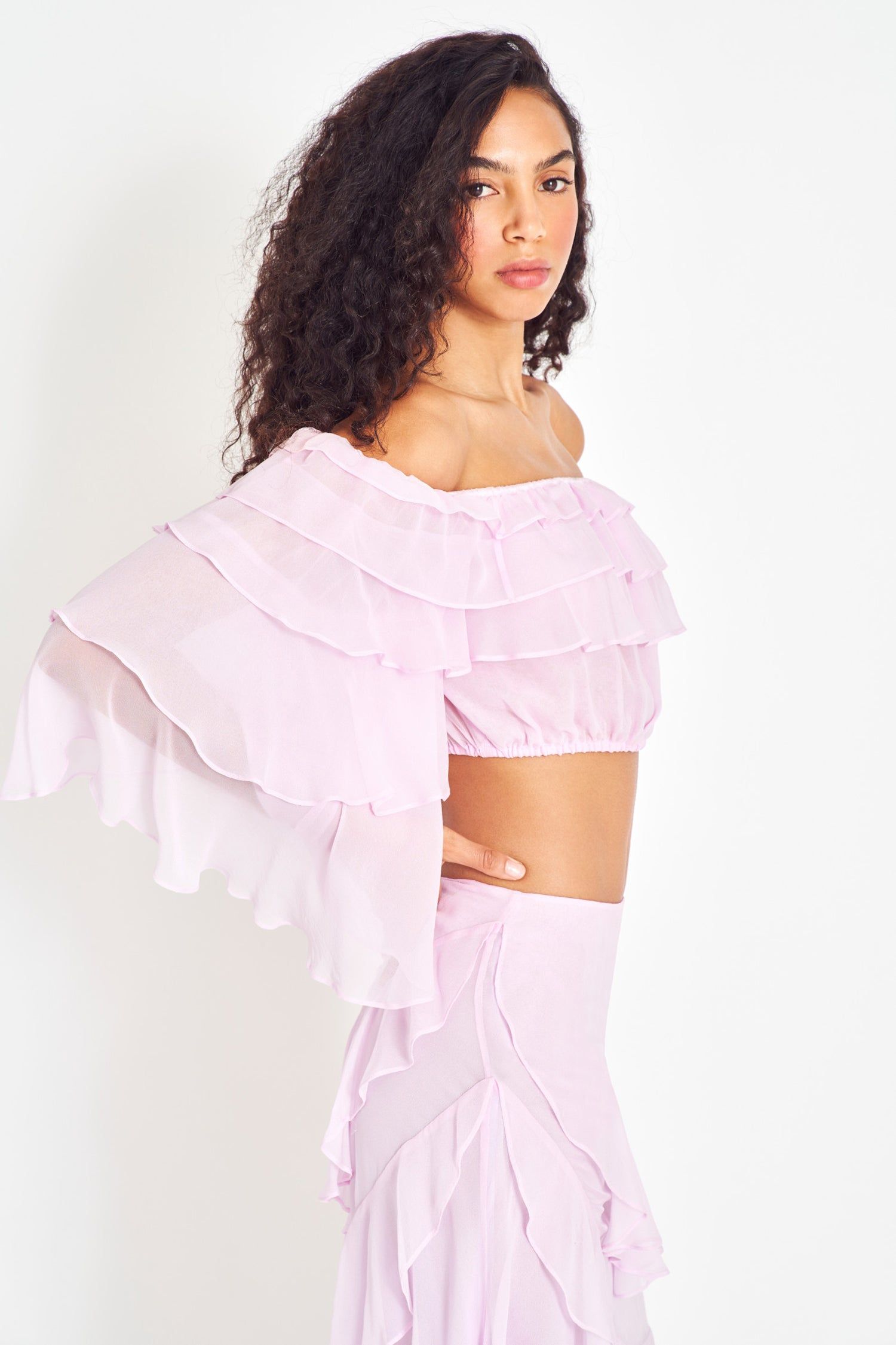 Alby Silk Crop Top sold by LoveShackFancy product image thumbnail 4