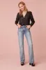 Tandra V-Neck Blouse- BLACK sold by LoveShackFancy