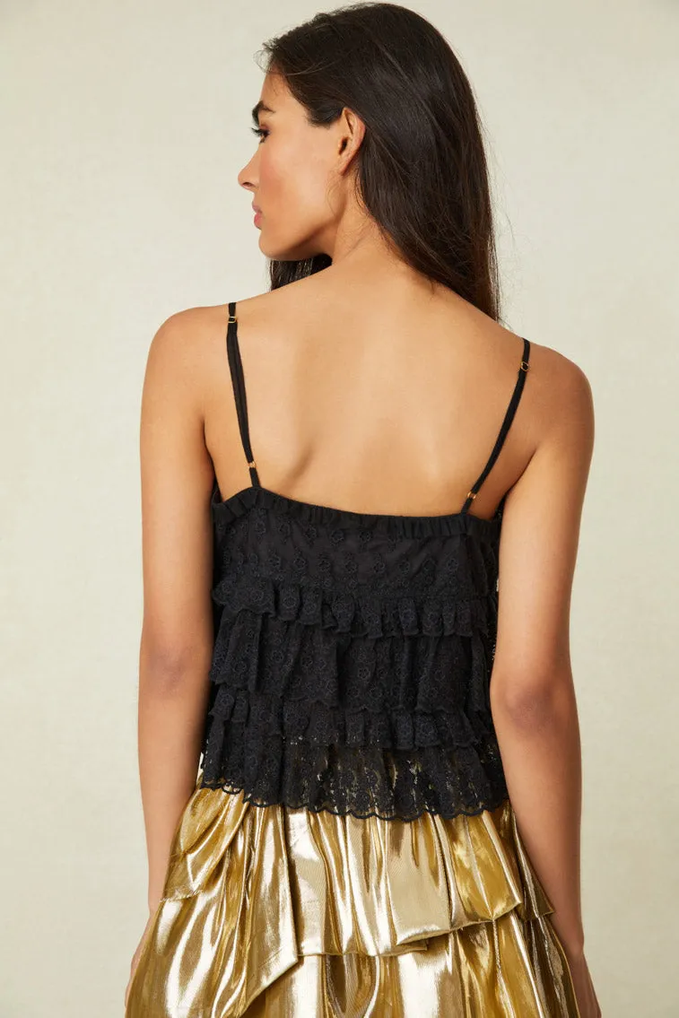 Abbott Ruffle Cami Top sold by LoveShackFancy product image thumbnail 4