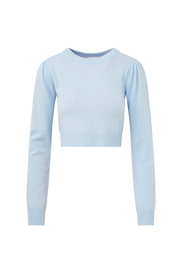 Lune Cashmere Crop Pullover sold by LoveShackFancy product image thumbnail 5