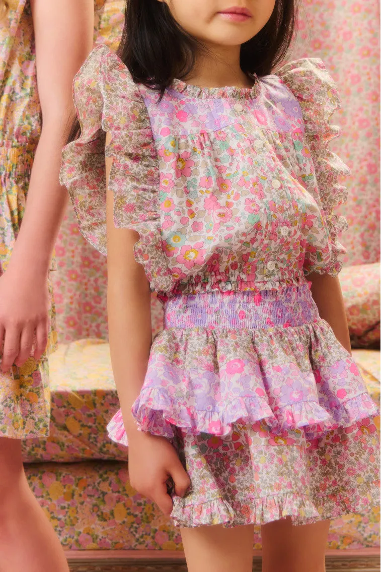 Girls Billie Liberty Fabric Skirt sold by LoveShackFancy product image thumbnail 3