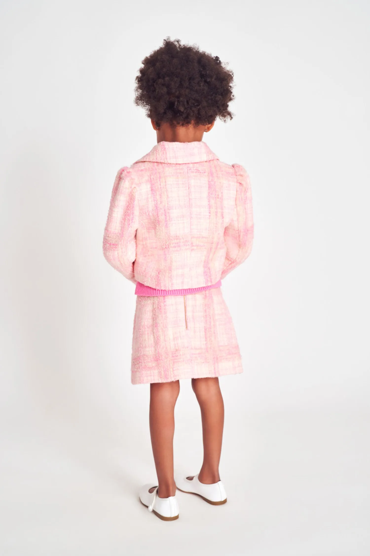 Girls Tweed Kip Jacket sold by LoveShackFancy product image thumbnail 4