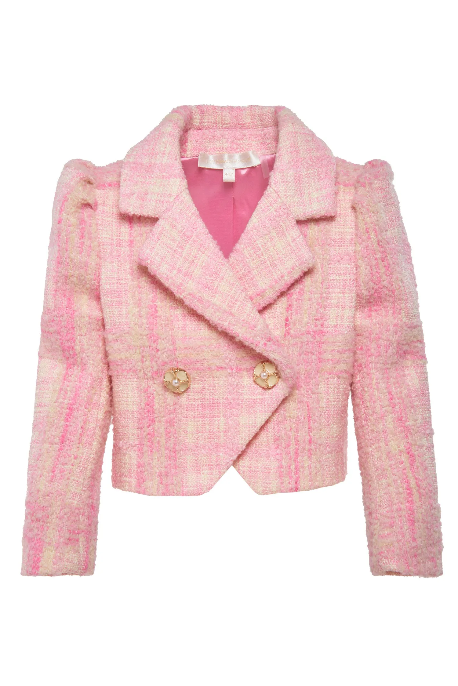 Girls Tweed Kip Jacket sold by LoveShackFancy product image thumbnail 2