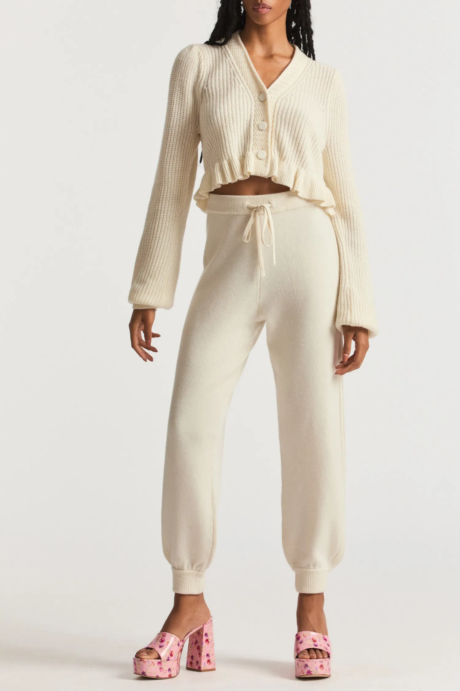 Elfi Cashmere Loungewear Pants sold by LoveShackFancy product image thumbnail 3