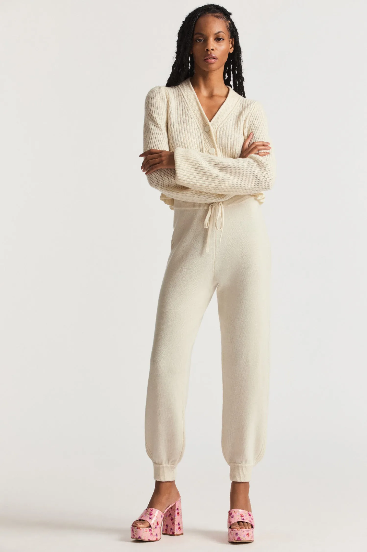 Elfi Cashmere Loungewear Pants sold by LoveShackFancy