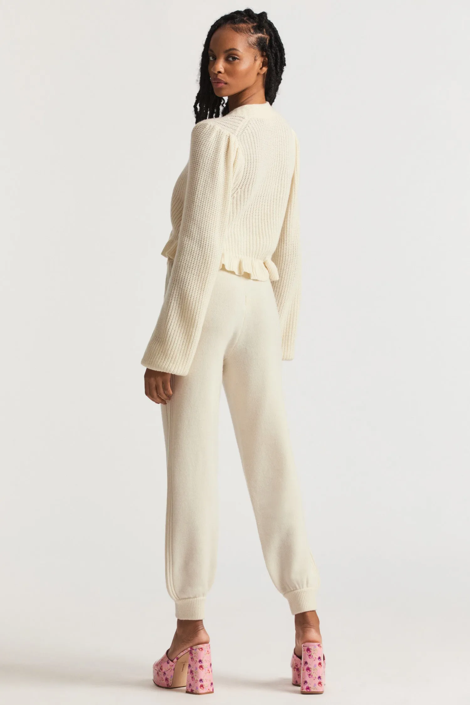 Elfi Cashmere Loungewear Pants sold by LoveShackFancy product image thumbnail 4