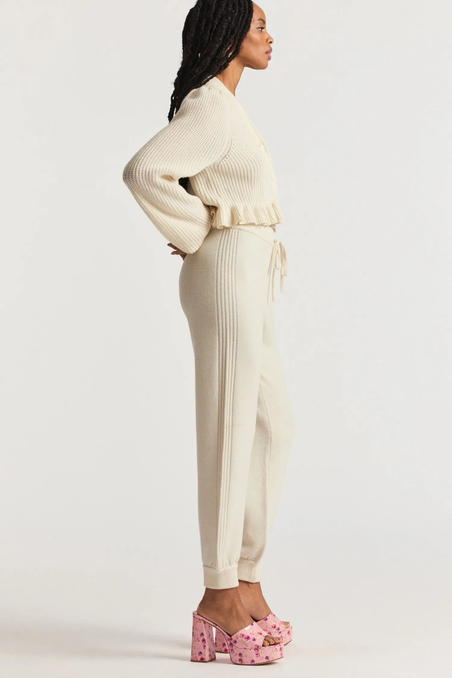 Elfi Cashmere Loungewear Pants sold by LoveShackFancy product image thumbnail 2