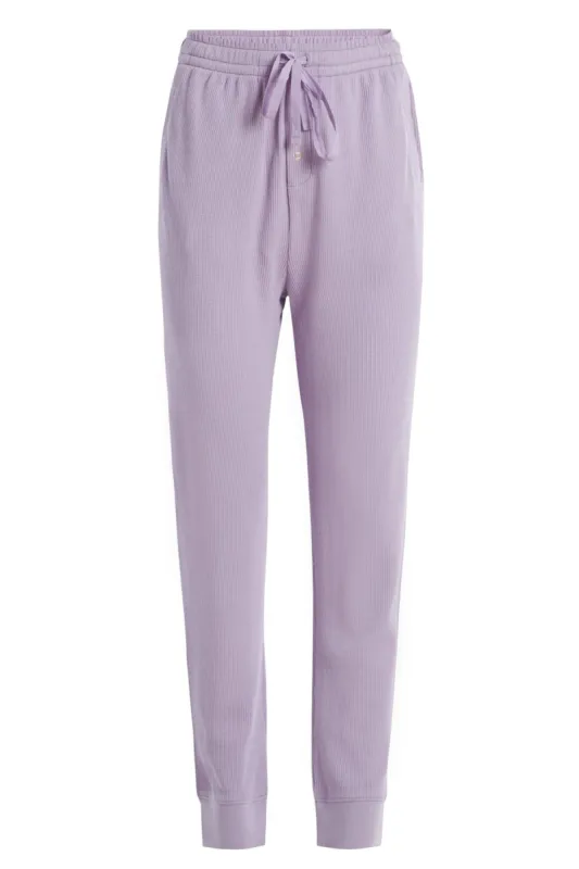 Lovette Waffle Knit Jogger - LAVENDER sold by LoveShackFancy