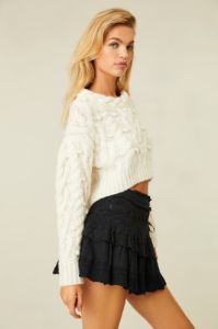 Ora Mini Skirt - BLACK sold by LoveShackFancy