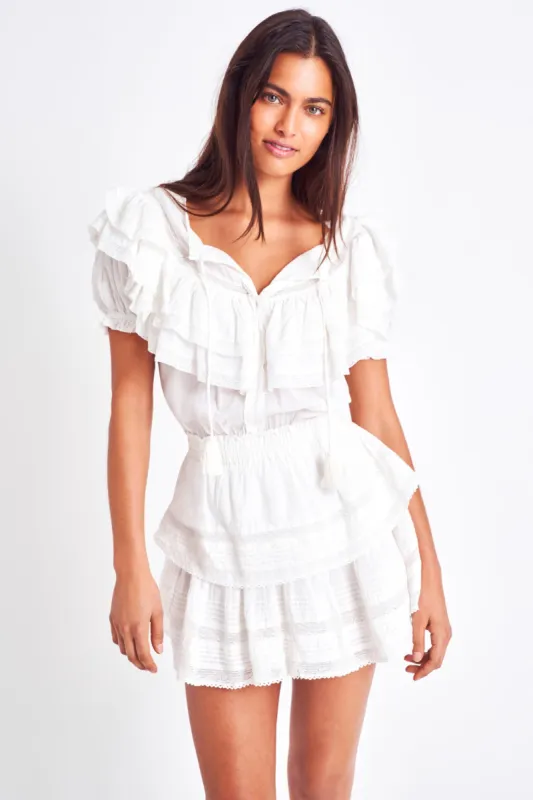Liv Cotton Ruffled Heritage Dress made by LoveShackFancy