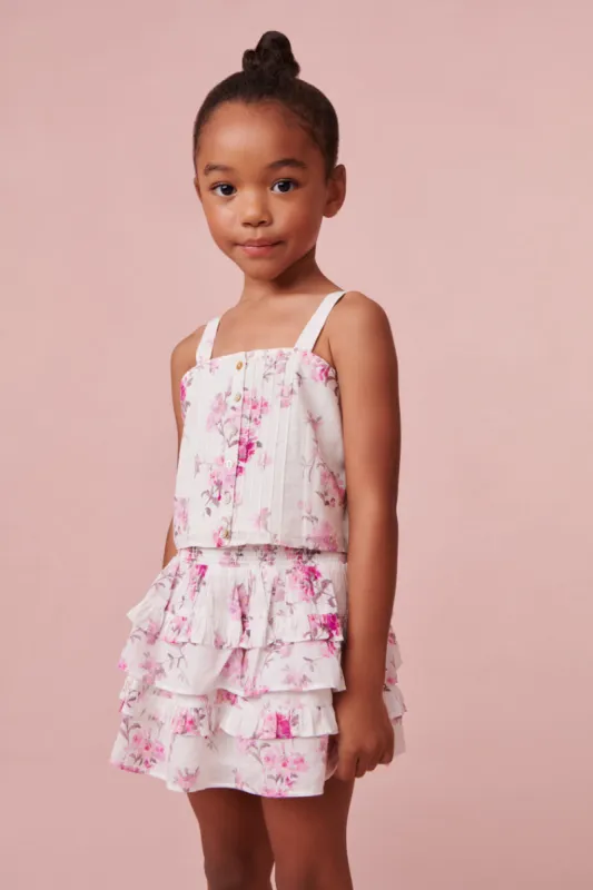 Girls Mini Daisy Floral Tank sold by LoveShackFancy