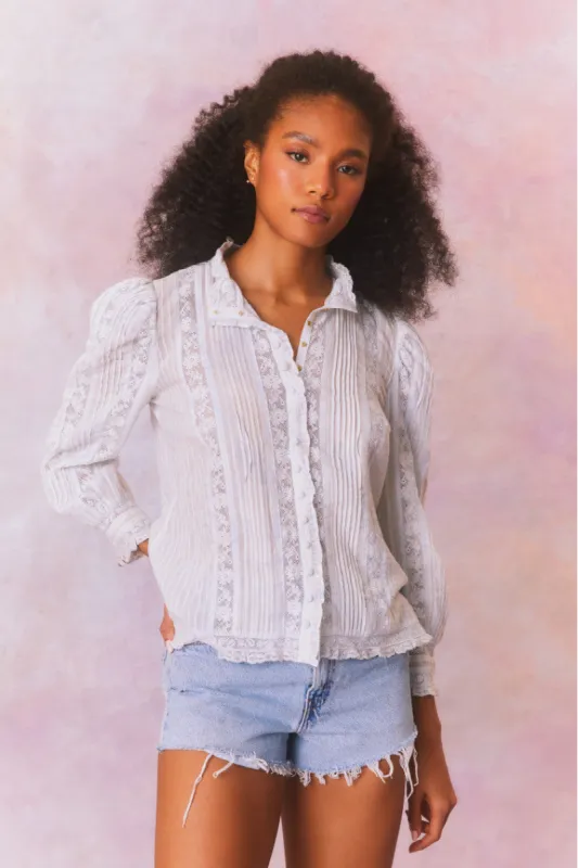 Jacque Top- MOONSTONE sold by LoveShackFancy