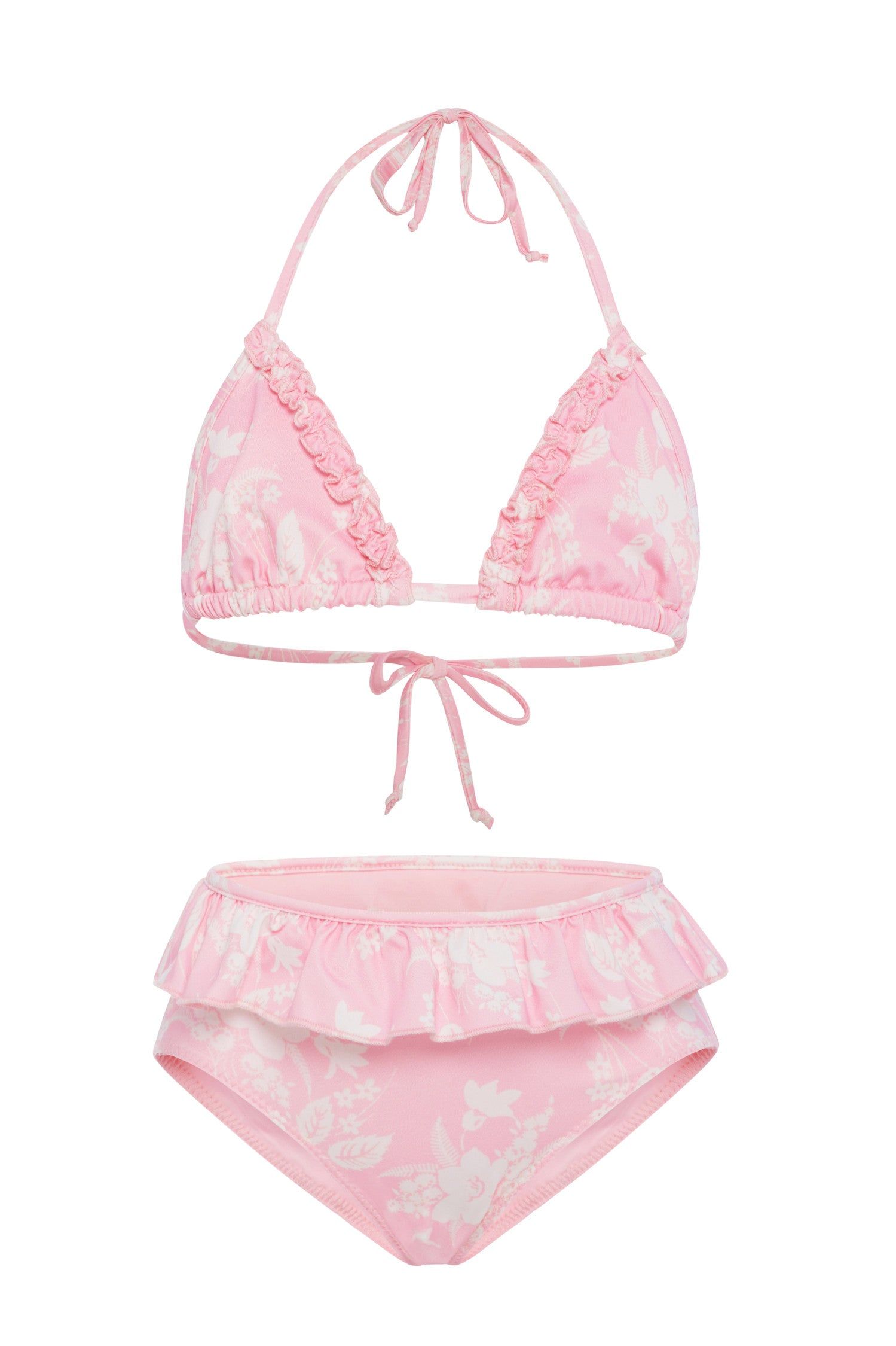 Girls Mini Harbor Bikini-PINK ANGEL sold by LoveShackFancy