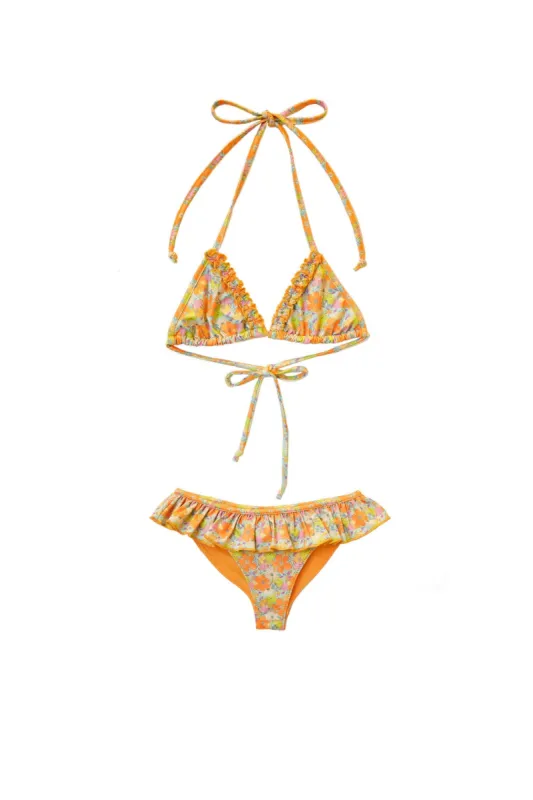 Girls Mini Harbor Bikini sold by LoveShackFancy