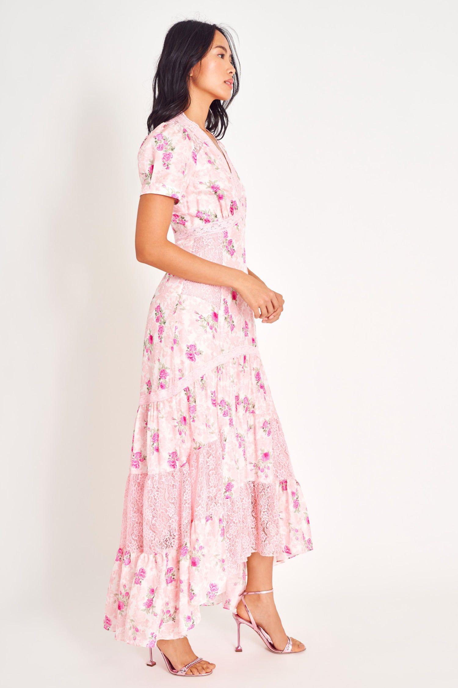 Tink Silk Maxi Dress sold by LoveShackFancy product image thumbnail 4