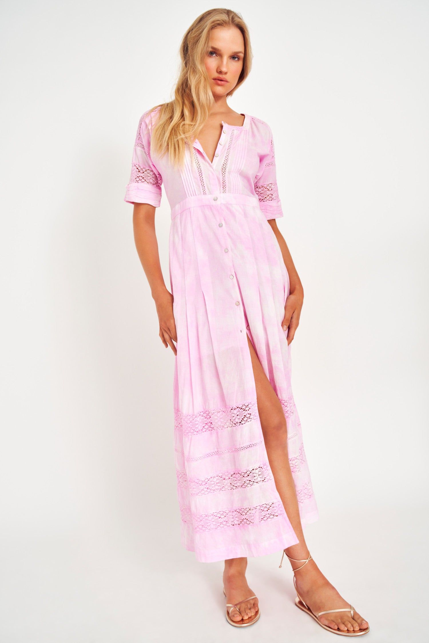 Edie Dress - PEONY PINK sold by LoveShackFancy product image thumbnail 2