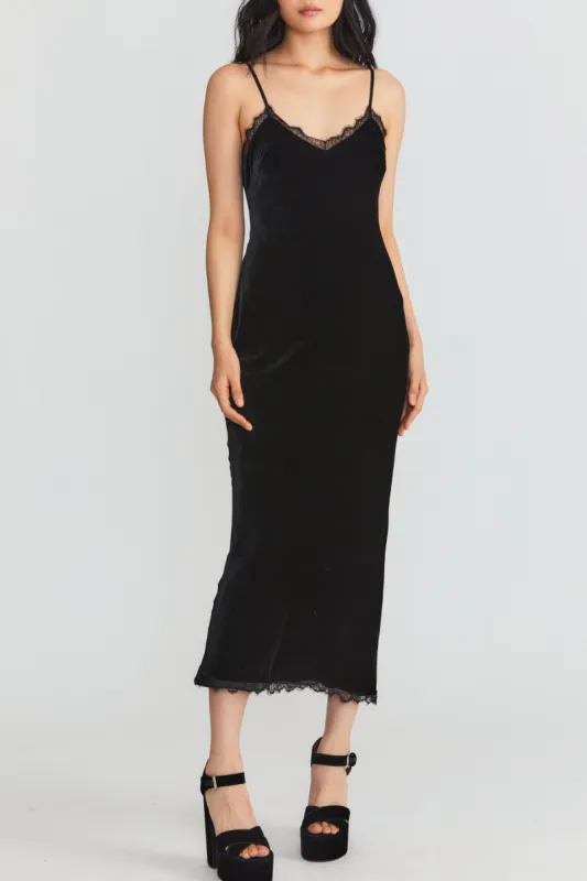 Venus Velvet Midi Dress sold by LoveShackFancy