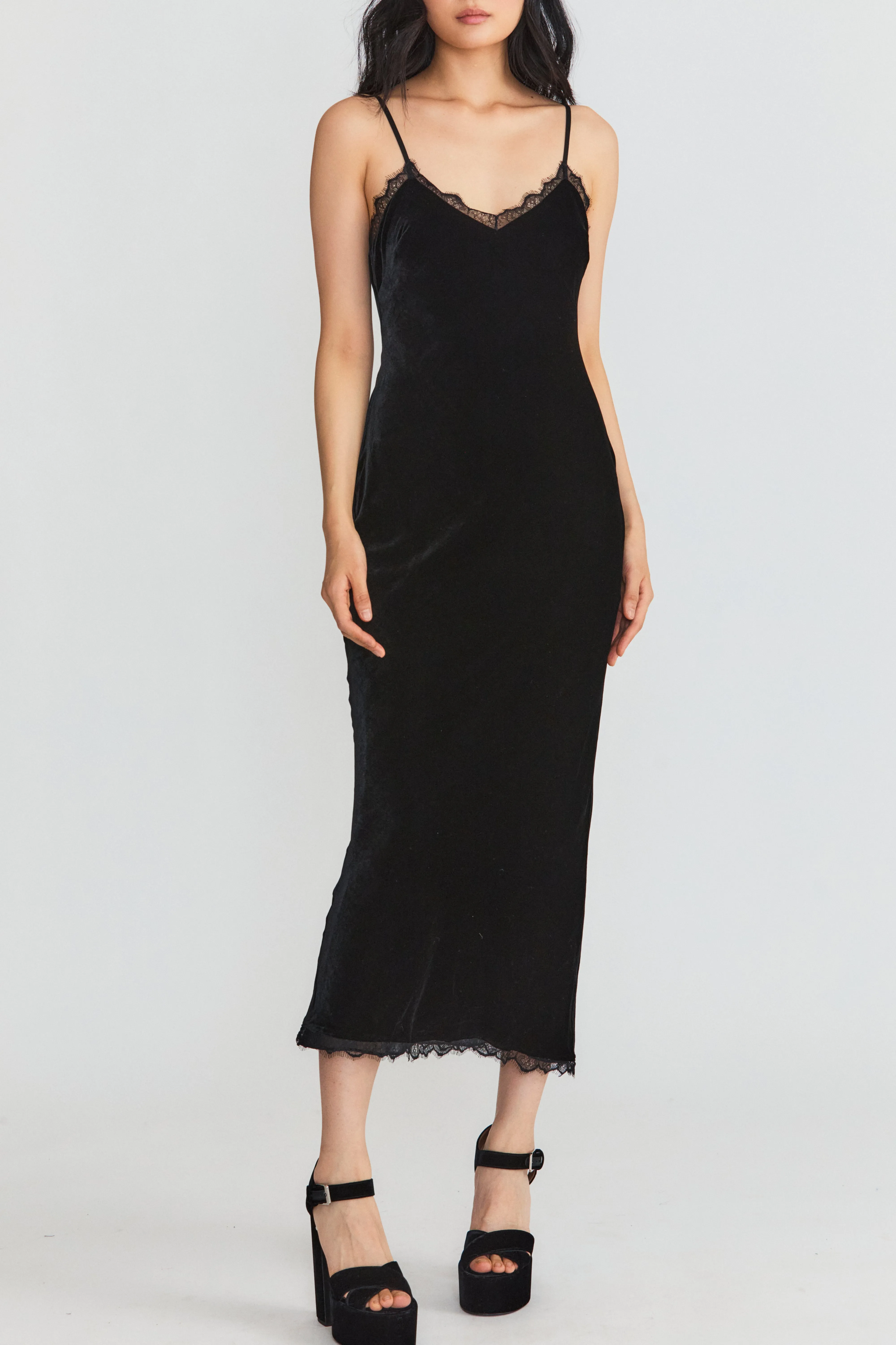 Venus Velvet Midi Dress sold by LoveShackFancy
