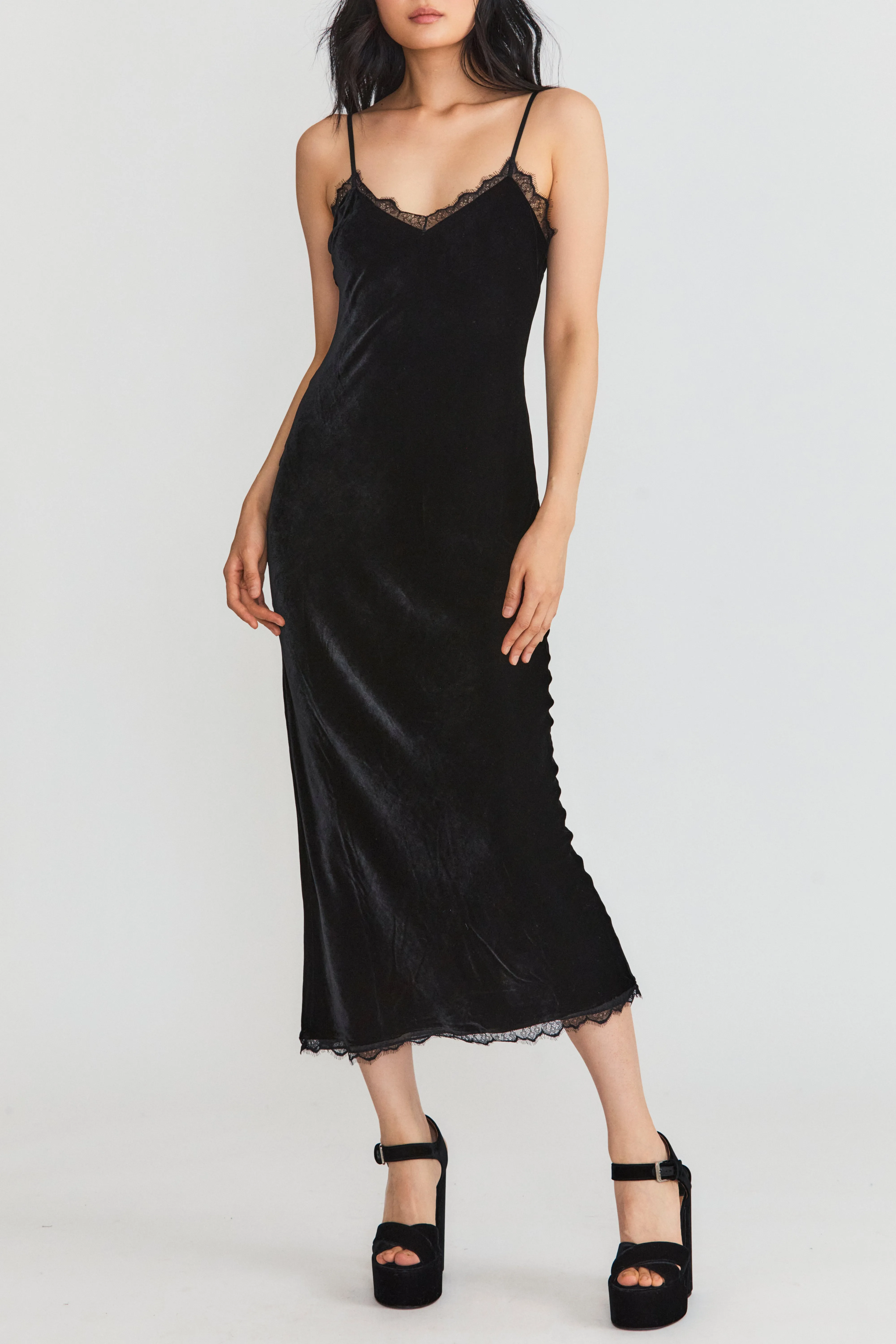 Venus Velvet Midi Dress sold by LoveShackFancy product image thumbnail 2