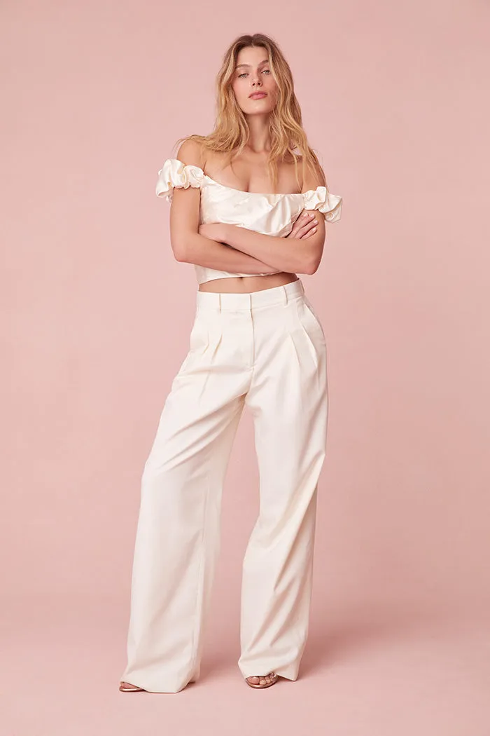 Adams Wide Leg Tailored Pant sold by LoveShackFancy product image thumbnail 5
