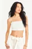 Emmalou Linen Bralette Top sold by LoveShackFancy