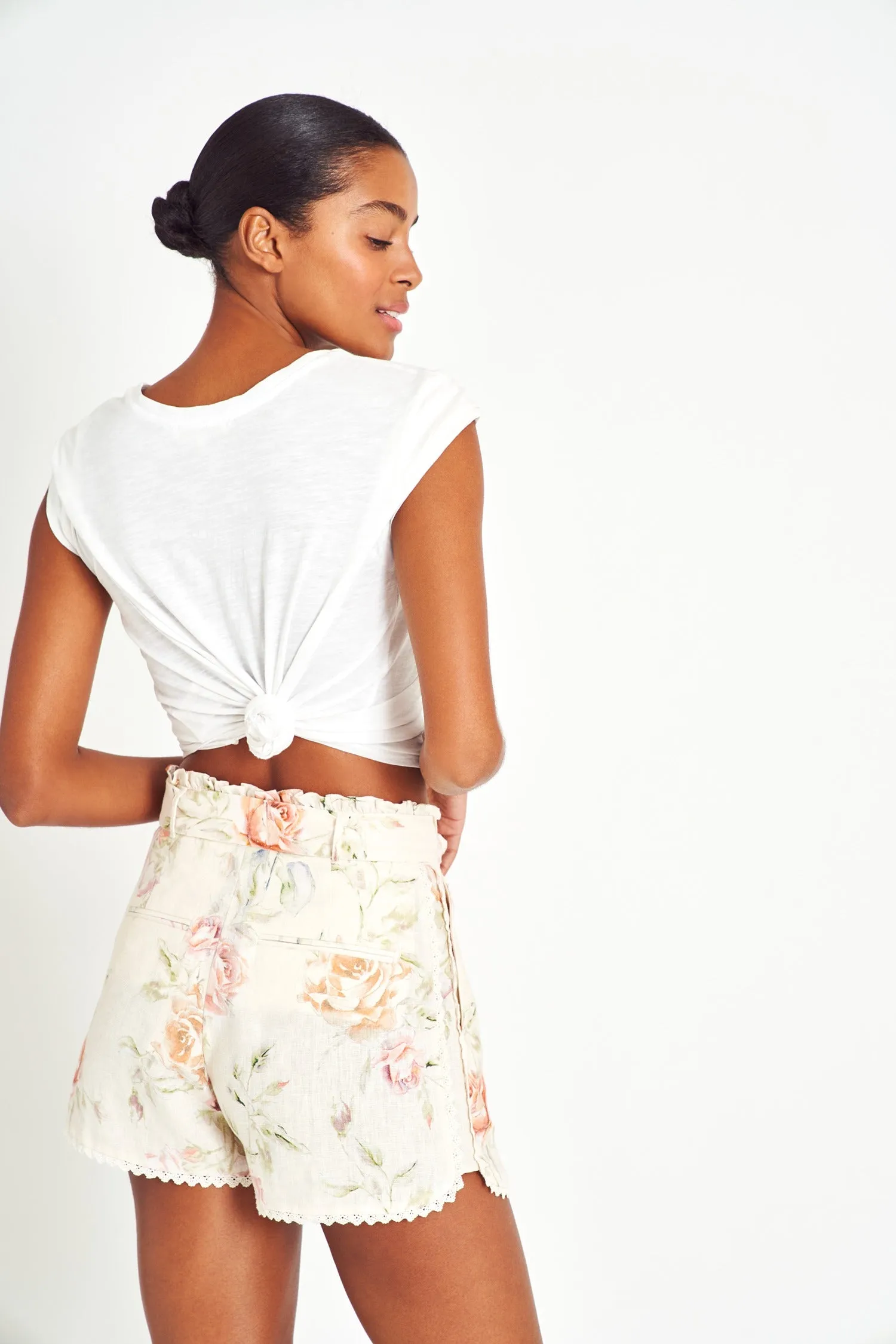 Tivey Linen Shorts sold by LoveShackFancy product image thumbnail 4