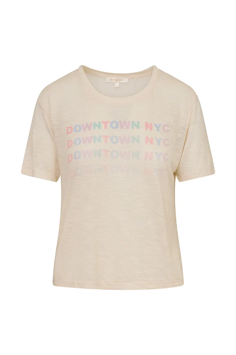 Calix City Tee- CREAM DOWNTOWN NYC sold by LoveShackFancy