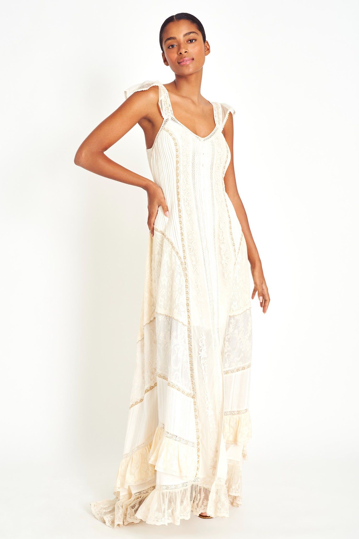 Saskia Maxi Dress sold by LoveShackFancy