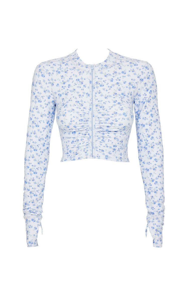 Sindri Jacket- BLUE SIDE WALK sold by LoveShackFancy product image thumbnail 2