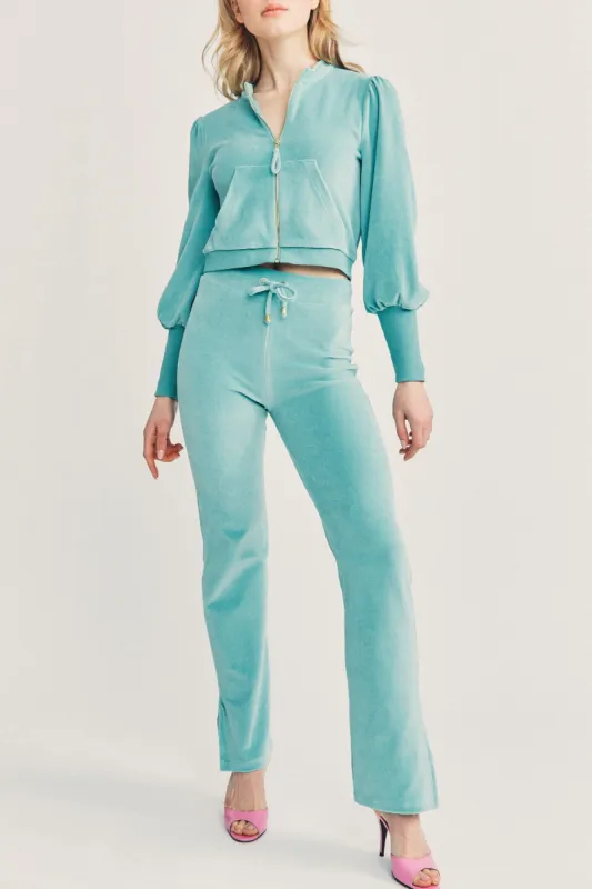 Royal Velour Lounge Pants sold by LoveShackFancy