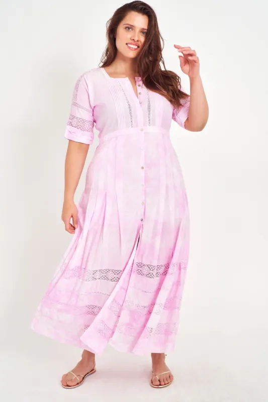 Edie Dress - PEONY PINK sold by LoveShackFancy