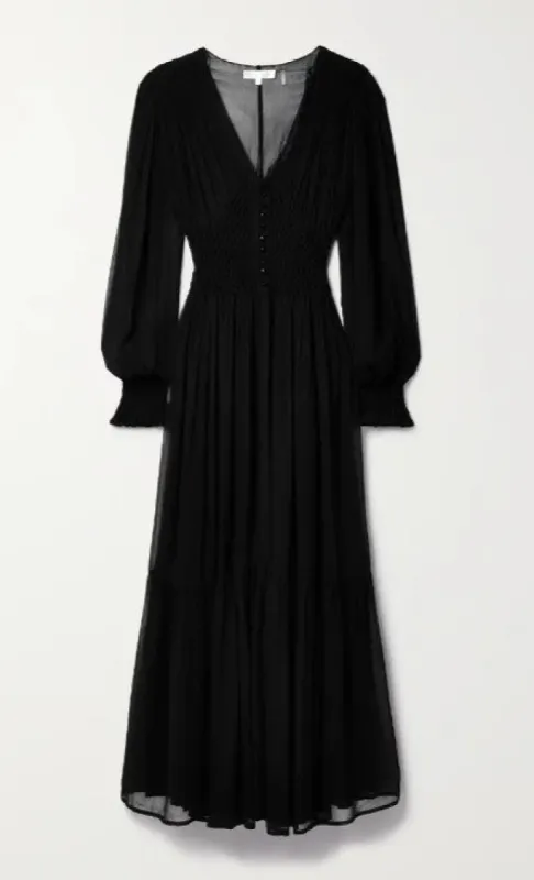 Evalina Chiffon Maxi Dress sold by LoveShackFancy